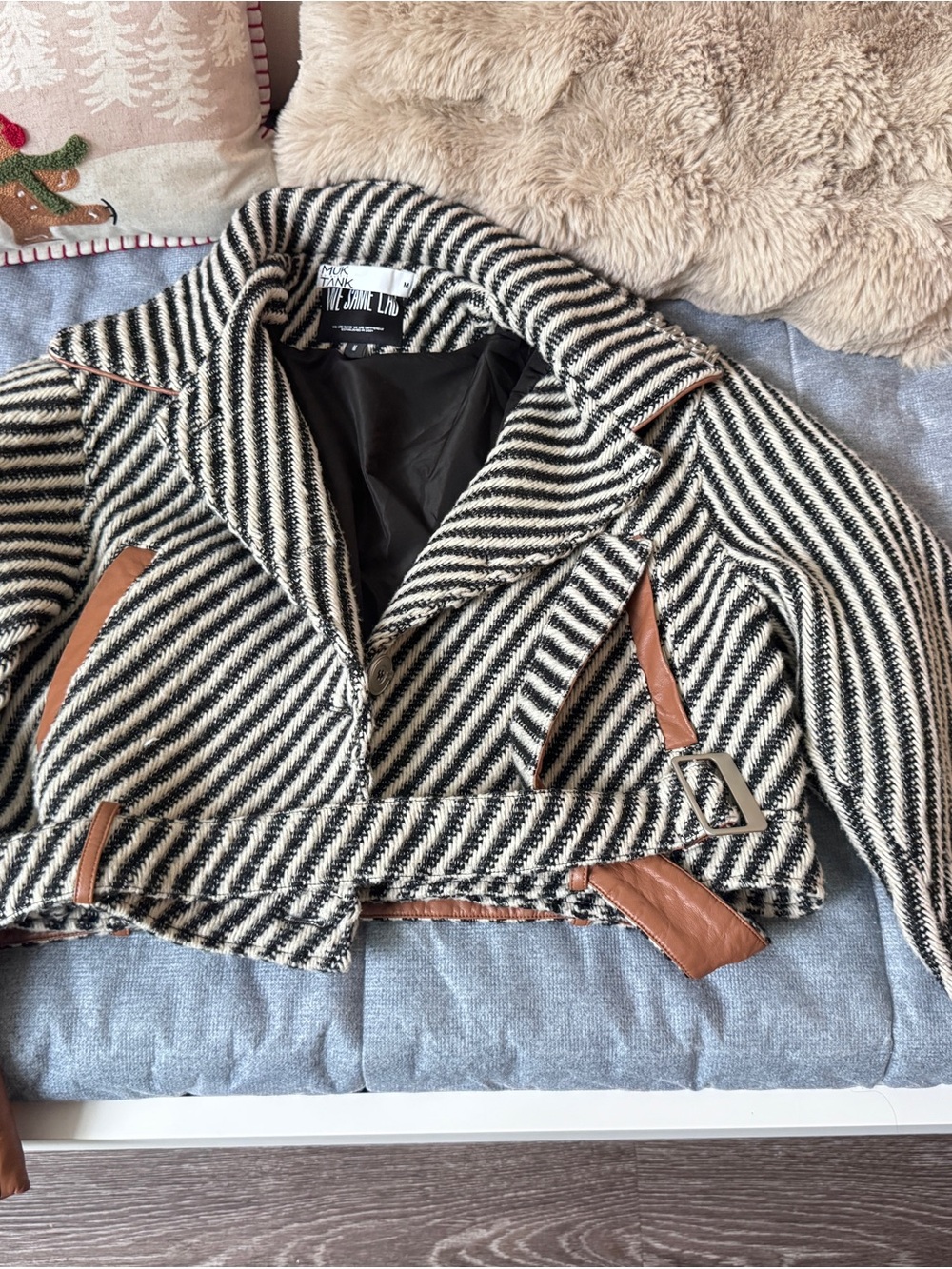 Mukzin Vintage Striped Tweed Jacket – New